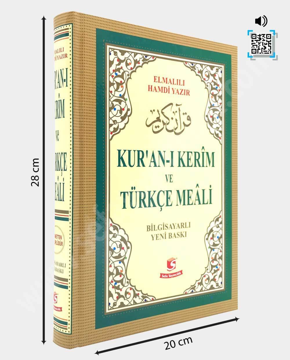 Rahle Boy Sesli Kuran-ı Kerim Ve Türkçe Meali Elmalılı Hamdi Yazır