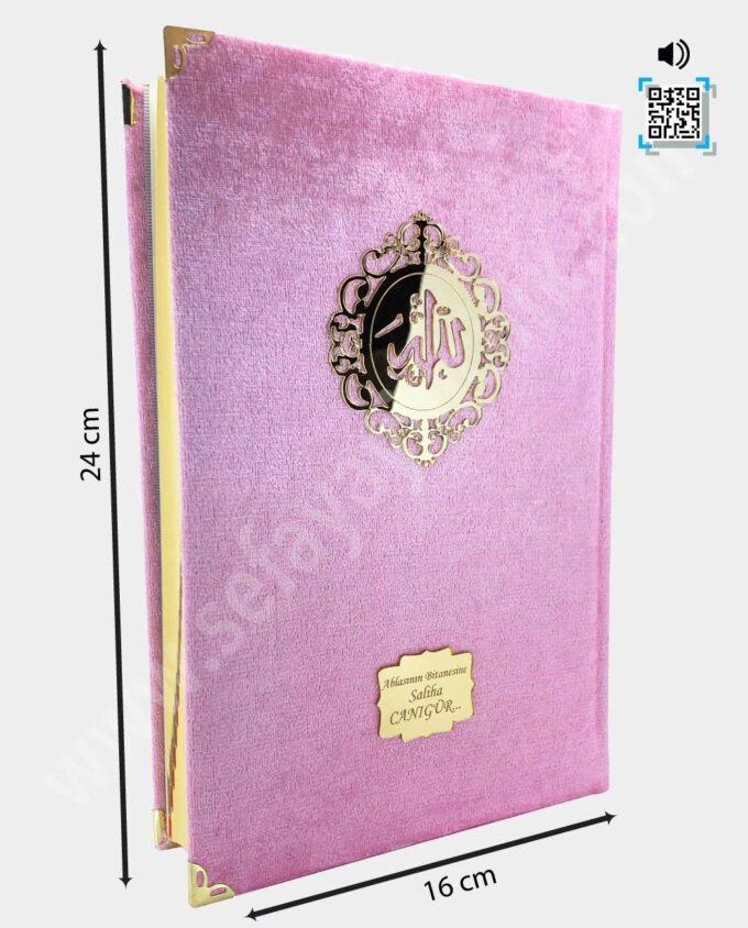 kadife-kapli-kuran-i-kerim-pembe